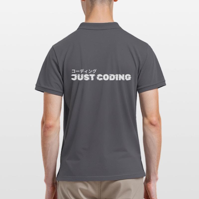 LUZILLION CODER COUTURE, JUST CODING Männer Poloshirt