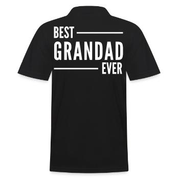 MEILLEUR GRAND-PÈRE DE TOUS LES TEMPS - Polo Homme - noir - Dos - Kai (181cm)