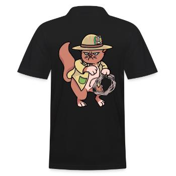 Chat Wild West Cowboy Ranch Lasso Hippie - Polo Homme - noir - Dos - Kai (181cm)