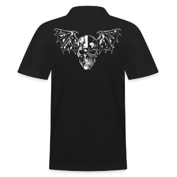 Crâne avec des ailes - Polo Homme - noir - Dos - Kai (181cm)
