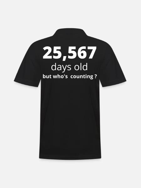 70th birthday - Men's Polo Shirt - black