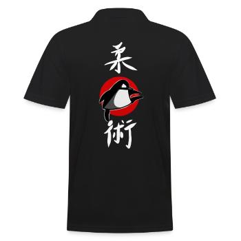 drôle Ju Jutsu Pingouin Jiu Jitsu Shirt Autocollant - Polo Homme - noir - Dos - Kai (181cm)