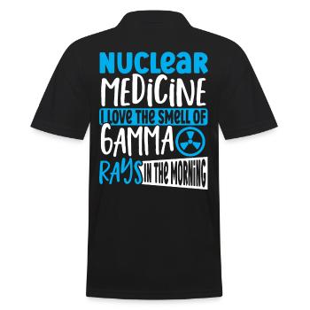 Médecine nucléaire J’aime l’odeur de - Polo Homme - noir - Dos - Kai (181cm)