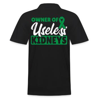 Propriétaires de reins inutiles Green Ribbon - Polo Homme - noir - Dos - Kai (181cm)