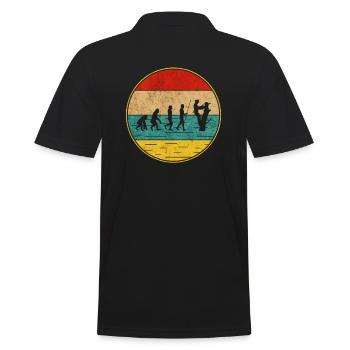 Drôle d’arboriste cadeau arboriste tronçonneuse - Polo Homme - noir - Dos - Kai (181cm)