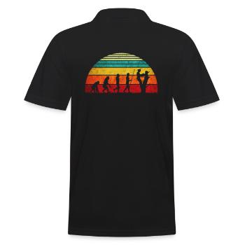 Lustiges Arborist Geschenk Baumpfleger Kettensäge - Männer Poloshirt - Schwarz - Hinten - Kai (181cm)
