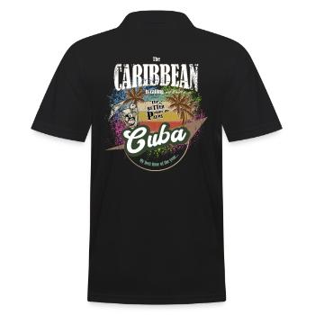 Cuba - Les Caraïbes appellent - colorful - coloré - Polo Homme - noir - Dos - Kai (181cm)