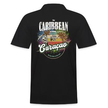 Curaçao - Les Caraïbes appelle - colorful - coloré - Polo Homme - noir - Dos - Kai (181cm)