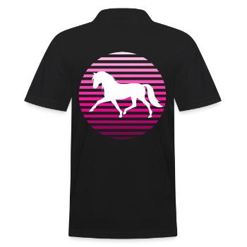 Équitation Équitation Mode Cheval Motif Filles Femmes - Polo Homme - noir - Dos - Kai (181cm)