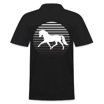 Équitation Équitation Mode Cheval Motif Filles Femmes - Polo Homme - noir - Dos - Kai (181cm)