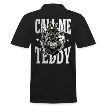 Appelez-moi teddy Bear King Gift - Polo Homme - noir - Dos - Kai (181cm)