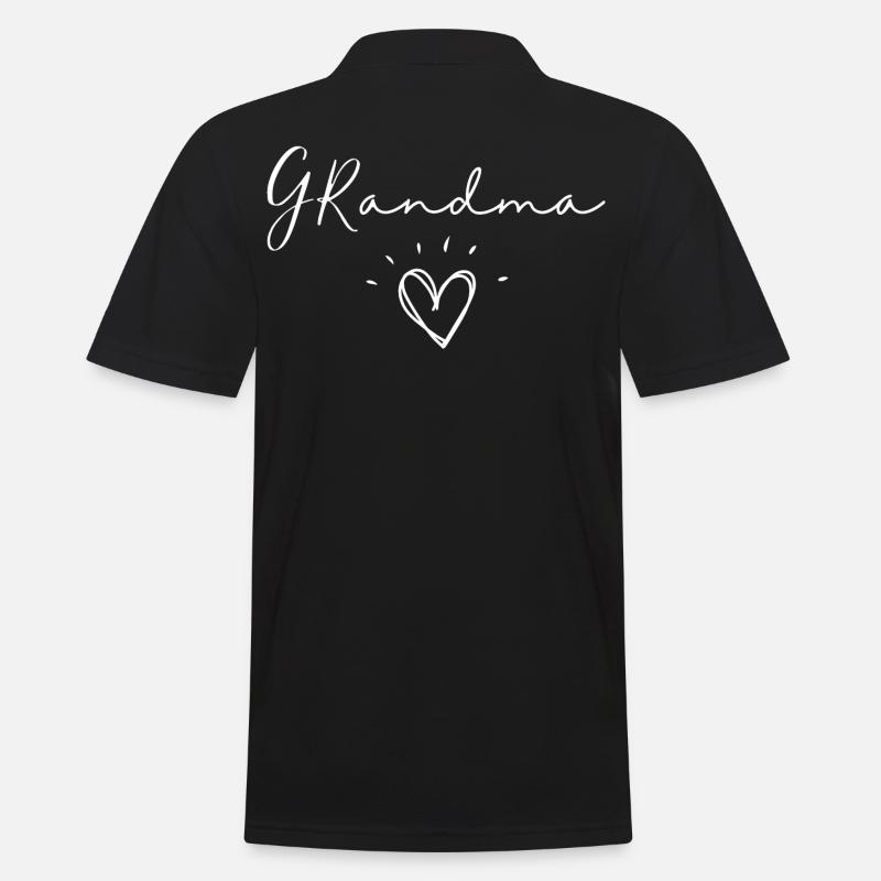 Grand-mère. Cadeau de grand-mère - Polo Homme - noir