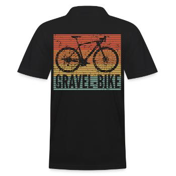 Vélo de gravier cross country offroad xc - Polo Homme - noir - Dos - Kai (181cm)