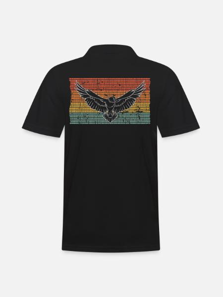 Eagle - Men's Polo Shirt - black