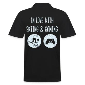 Ski et jeux vidéo Gamer Ski Sport jeu - Polo Homme - noir - Dos - Kai (181cm)
