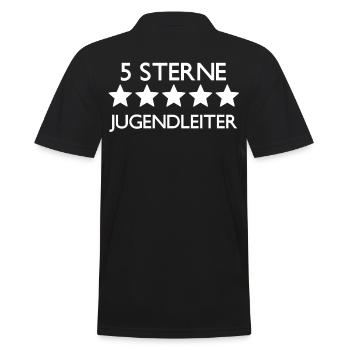 5 étoiles Directeur de la jeunesse - Polo Homme - noir - Dos - Kai (181cm)