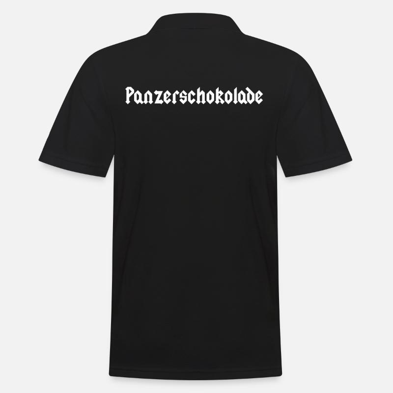 Panzerschokolade Crystal Meth Pervitin - Männer Poloshirt - Schwarz