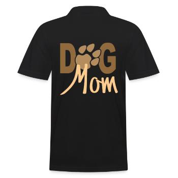 C’est maman. Ma mère de chien. - Polo Homme - noir - Dos - Kai (181cm)