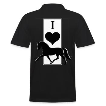 Cheval Cheval Équitation Poney Western Shirt - Polo Homme - noir - Dos - Kai (181cm)