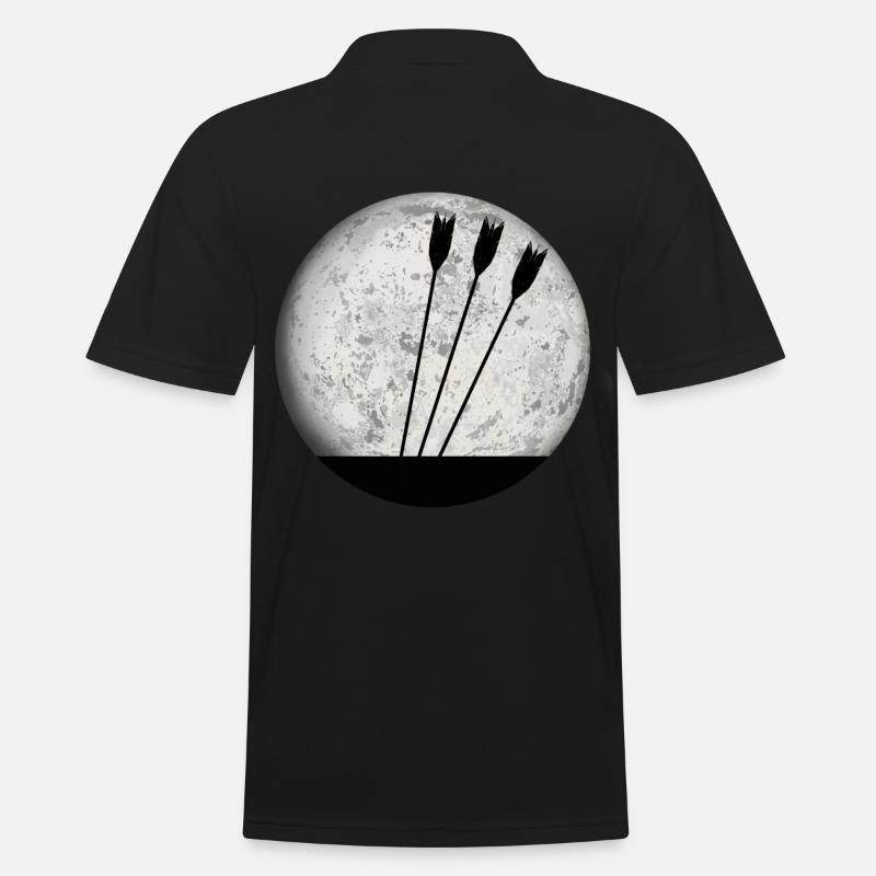 Tir à l'arc archer flèches de cadeau - Polo Homme - noir