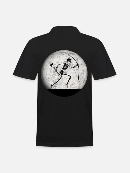funny archery halloween archer archer - Men's Polo Shirt - black