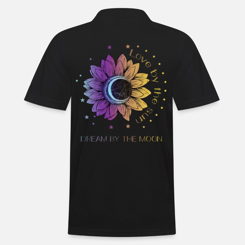 Boho Bohemian Spirituelles Geschenk - Männer Poloshirt - Schwarz