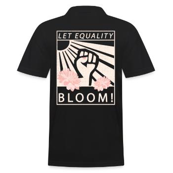 Laissez l’égalité fleurir Égalité féministe - Polo Homme - noir - Dos - Kai (181cm)