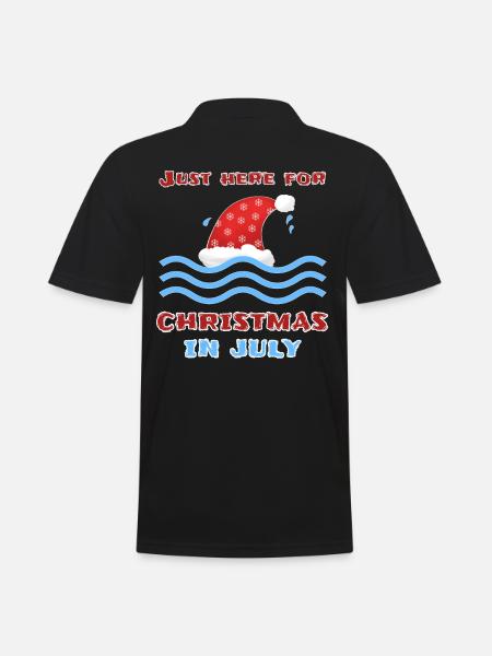 Christmas in July - Men's Polo Shirt - black