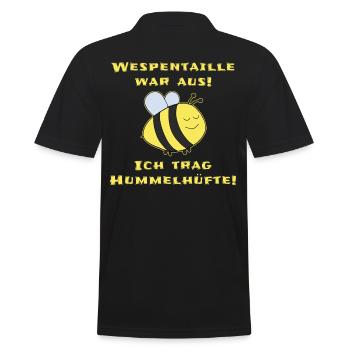 Mollige Abnehmen Dicker Bauch Lustiger Spruch - Männer Poloshirt - Schwarz - Hinten - Kai (181cm)