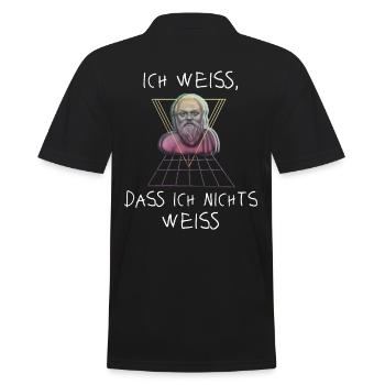 Socrates Greek Philosopher - Men's Polo Shirt - black - Back - Kai (181cm)