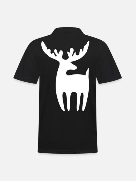Reindeer - Men's Polo Shirt - black