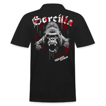 Goreilla - TheBlackCat - Men's Polo Shirt - black - Back - Kai (181cm)