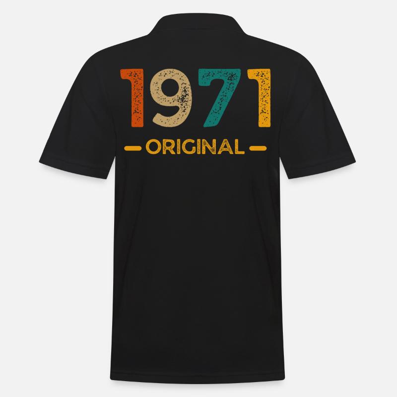 Original von 1971 - Männer Poloshirt - Schwarz