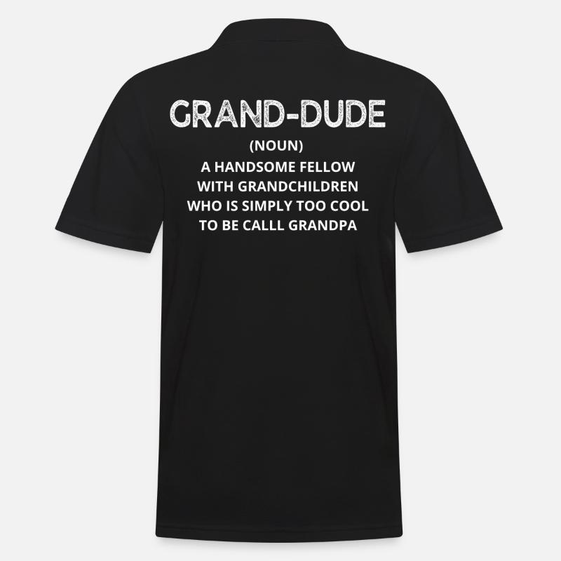 GRAND-DUDE - Männer Poloshirt - Schwarz