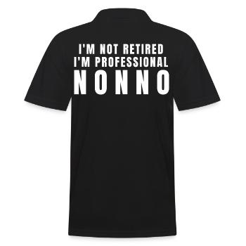 Non. Cadeau Nonno - Polo Homme - noir - Dos - Kai (181cm)