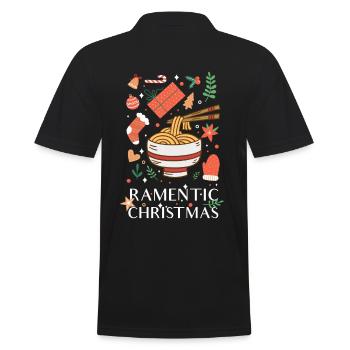 Ramen Noël - Ramen laid Noël - Polo Homme - noir - Dos - Kai (181cm)