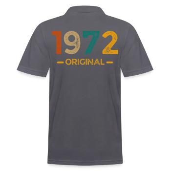 1972 Original - Männer Poloshirt - Anthrazit - Hinten - Nico (186cm)