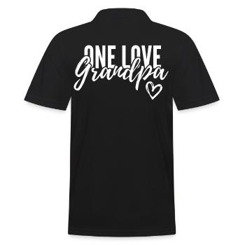 UN GRAND-PÈRE D’AMOUR. CADEAU DE GRAND-PÈRE - Polo Homme - noir - Dos - Kai (181cm)