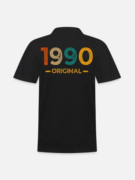 1990 Original - Männer Poloshirt - Schwarz