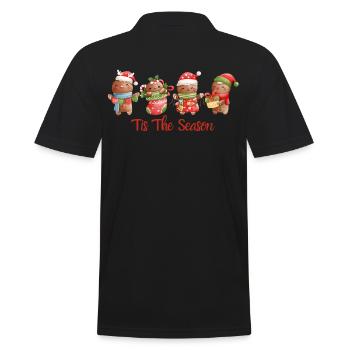 C’est la saison. Joyeux Noël - Polo Homme - noir - Dos - Kai (181cm)