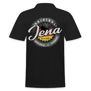 Original Germany Thuringia Jena Thuringian Forest - Men's Polo Shirt - black - Back - Kai (181cm)
