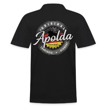 Original Germany Thuringia Apolda - Men's Polo Shirt - black - Back - Kai (181cm)
