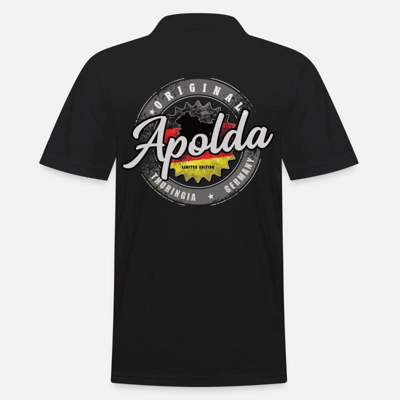 Original Germany Thüringen Apolda - Männer Poloshirt - Schwarz