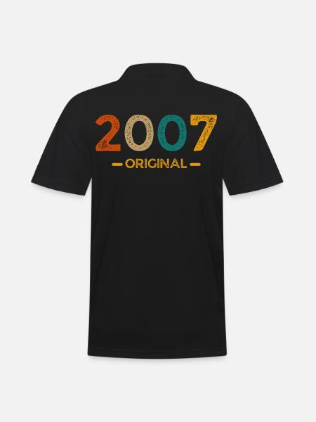 Original 2007 - Männer Poloshirt - Schwarz