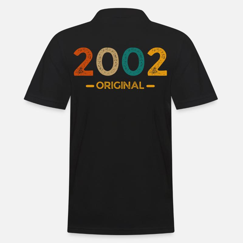 Original 2002 - Männer Poloshirt - Schwarz