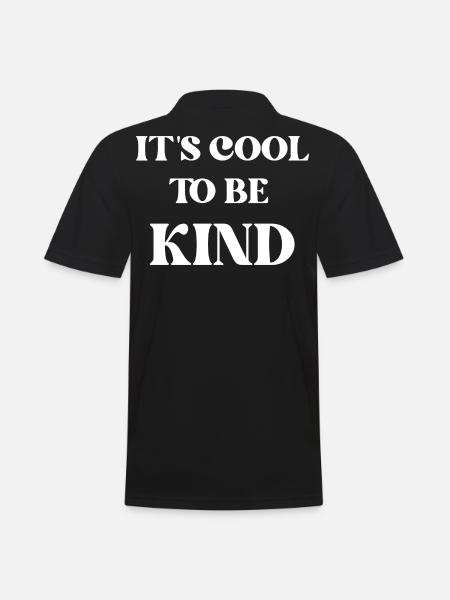 It's cool to be kind - Men's Polo Shirt - black