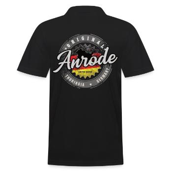 Original Germany Thuringia Anrode - Men's Polo Shirt - black - Back - Kai (181cm)