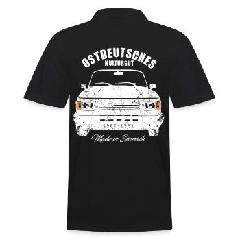 Wartburg 1.3 Classic - Ostdeutsches Kulturgut - Männer Poloshirt - Schwarz - Hinten - Kai (181cm)