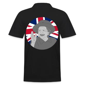 RIP Queen Elizabeth II - Männer Poloshirt - Schwarz - Hinten - Kai (181cm)
