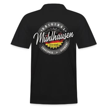 Original Germany Thuringia Mühlhausen - Men's Polo Shirt - black - Back - Kai (181cm)